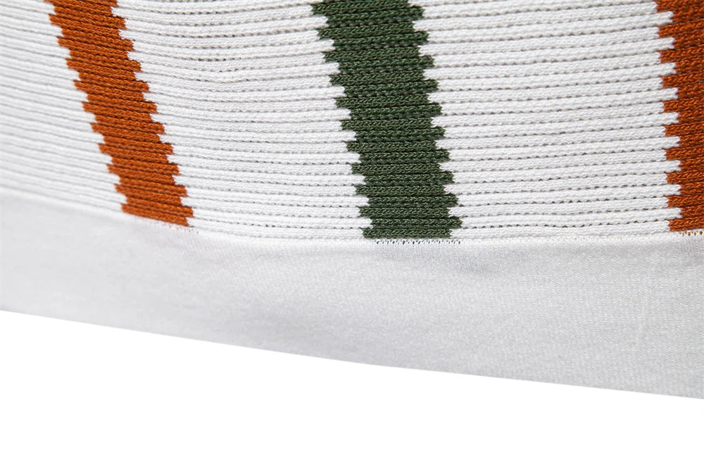 Ribbed Knit Polo Shirt