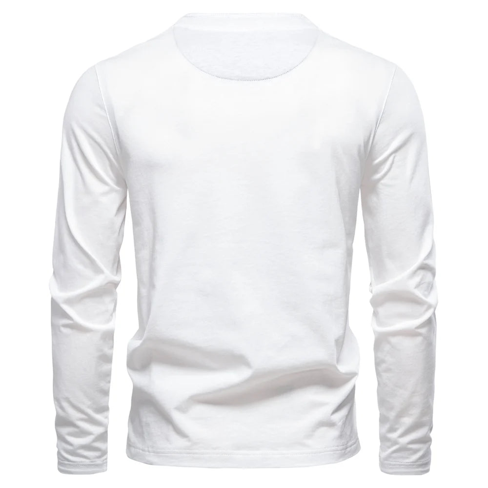 Thermal Long Sleeve Henley Collar Shirt