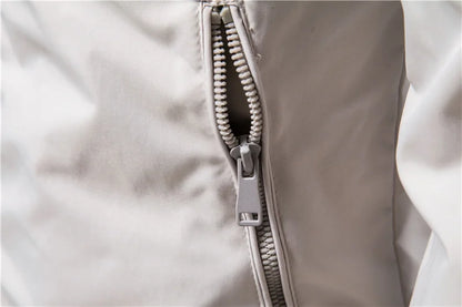 Casual Baseball Jacket with Collar