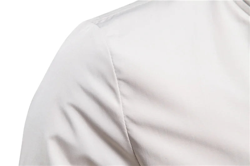 Casual Baseball Jacket with Collar