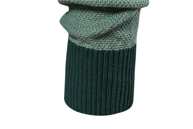 ストレッツ＆ヒル カジュアル スプライスド コットン プルオーバー セーター（メンズ）