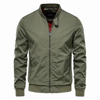 Casual Baseball Jacket with Collar