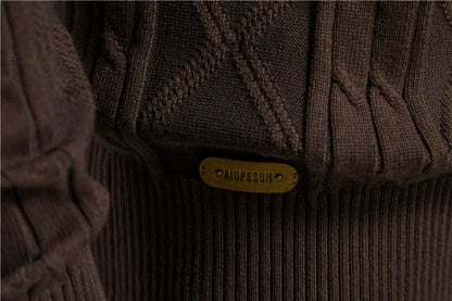 Cotton Argyle Cardigan