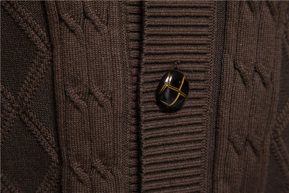 Cotton Argyle Cardigan