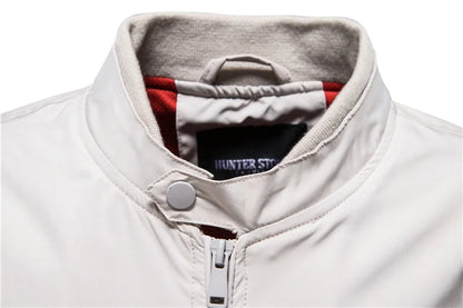 Casual Baseball Jacket with Collar