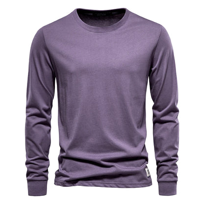 Casual O-neck Long Sleeved Shirt