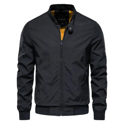 Casual Baseball Jacket with Collar