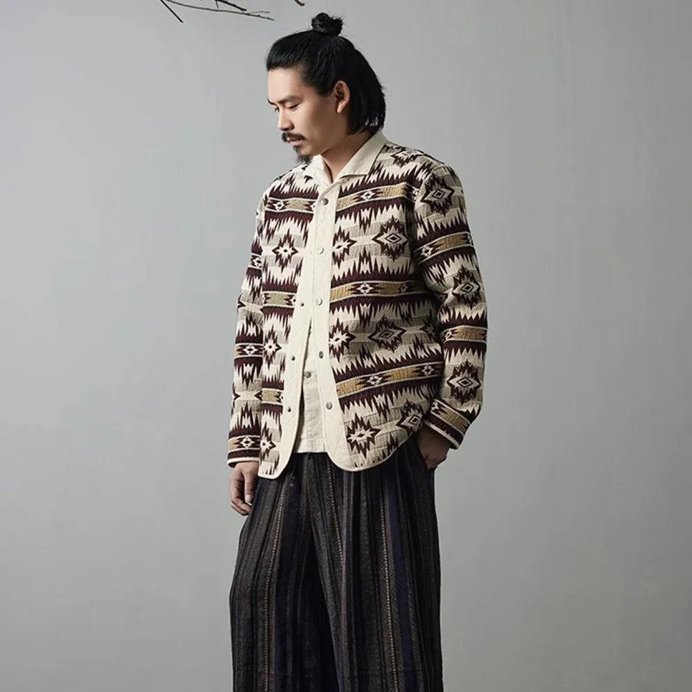 American Retro Indian Pattern Loose Jacket