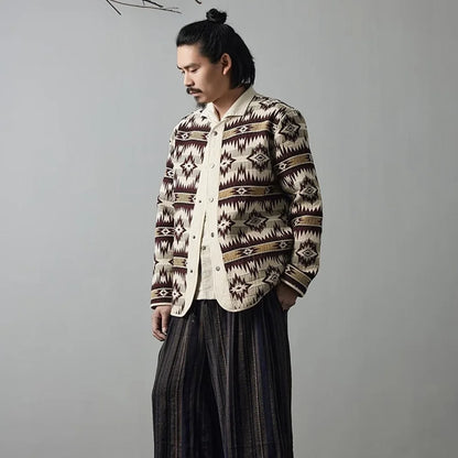 American Retro Indian Pattern Loose Jacket