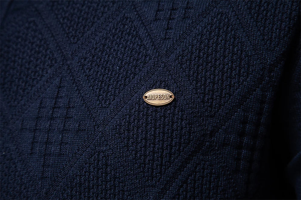 Strets & Hill Men’s Cotton Polo Sweater for Casual Elegance