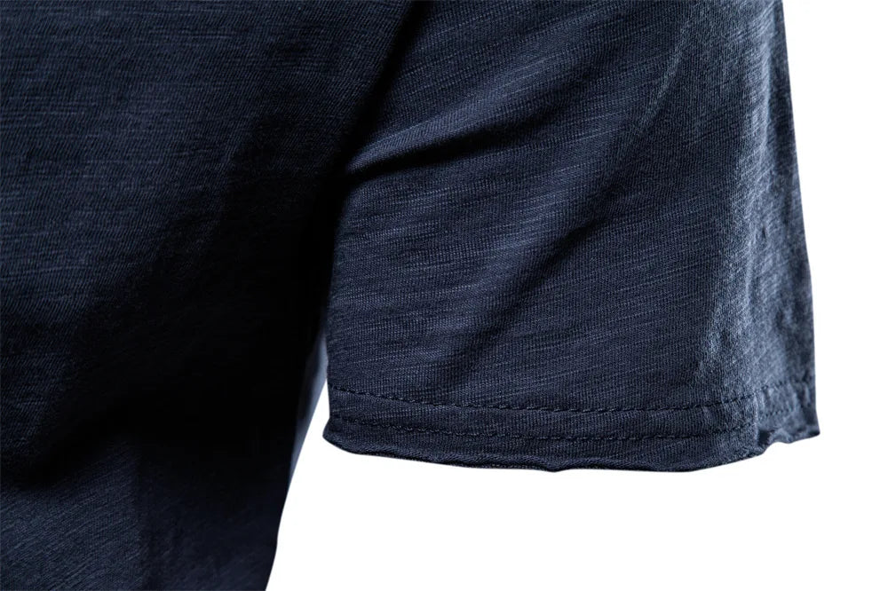 Strets & Hill Cotton V-Neck Slim Fit T-Shirt for Men