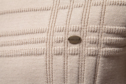 Strets & Hill Men's Knitted Crewneck Sweater for Warmth