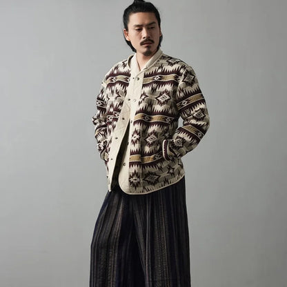 American Retro Indian Pattern Loose Jacket
