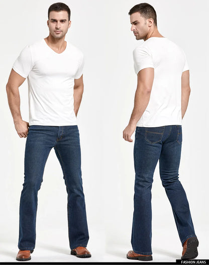 Mens Slim Denim Boot Cut Jeans