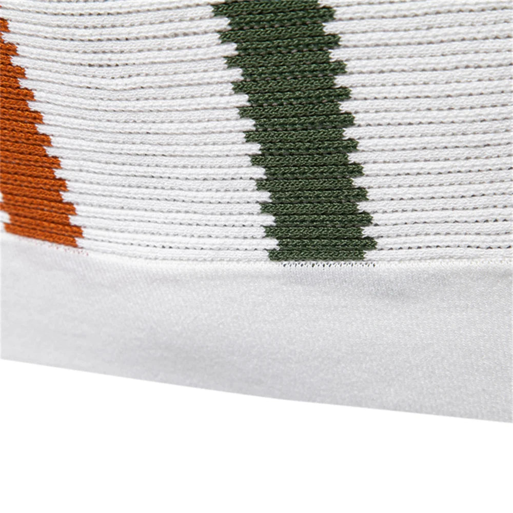 Ribbed Knit Polo Shirt