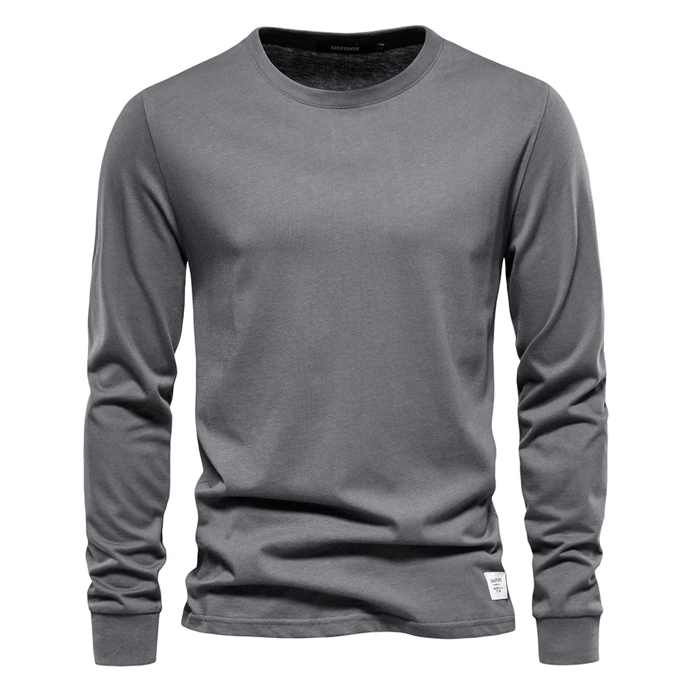 Casual O-neck Long Sleeved Shirt