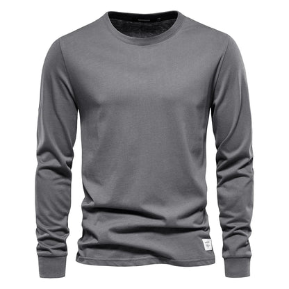 Casual O-neck Long Sleeved Shirt