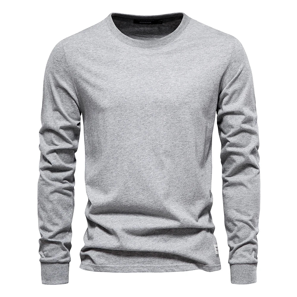 Casual O-neck Long Sleeved Shirt
