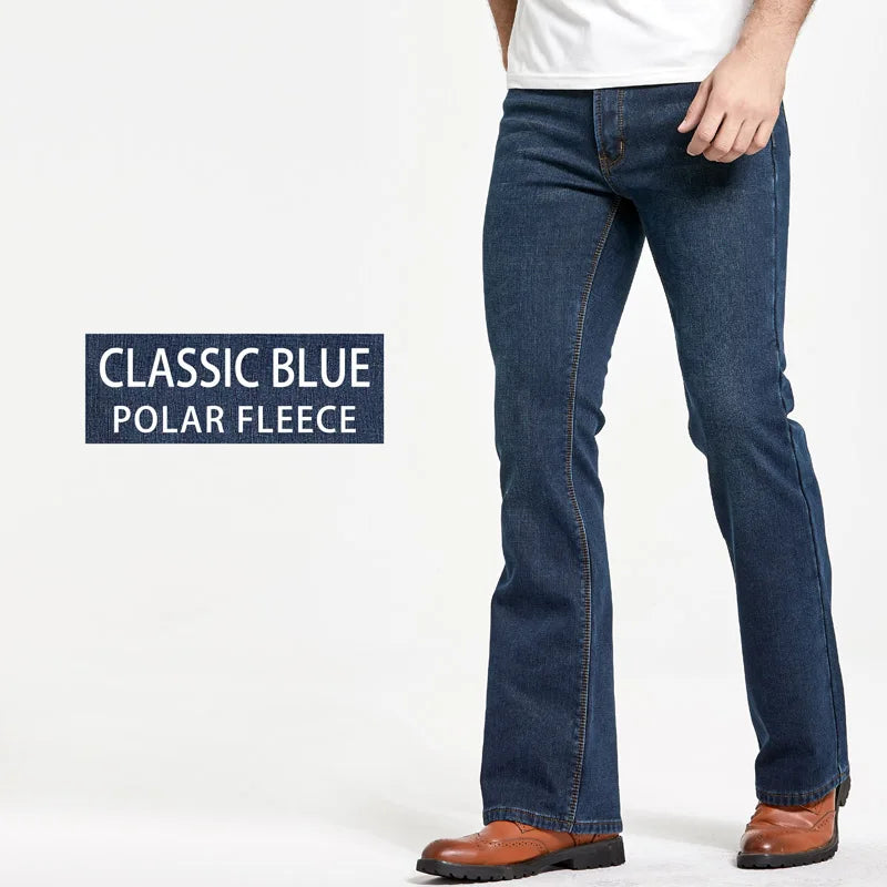 Mens Slim Denim Boot Cut Jeans