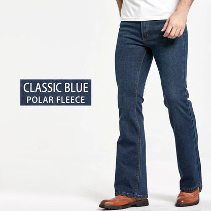 Mens Slim Denim Boot Cut Jeans