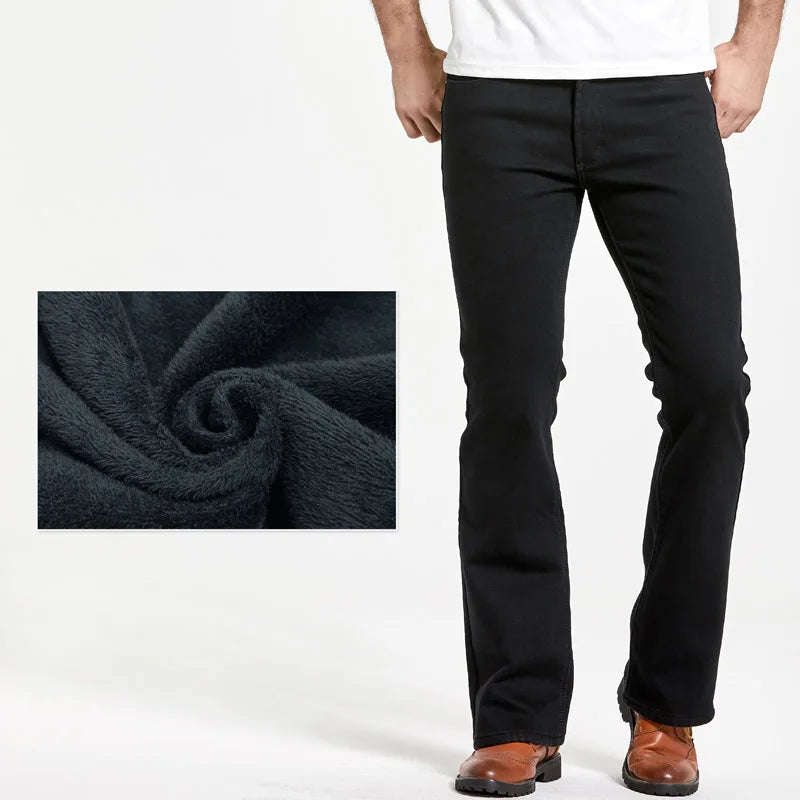 Mens Slim Denim Boot Cut Jeans