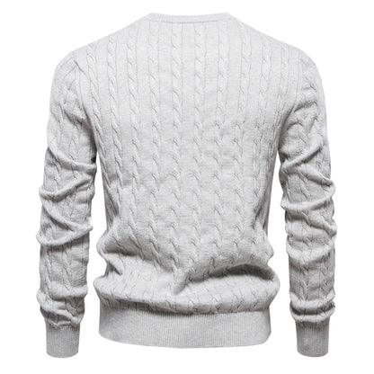 Strets & Hill Giraffe Knitted Sweater for Men, Cozy Style