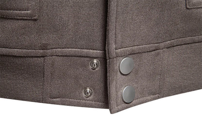 Strets & Hill Men's Suede Bomber Jacket for Casual Style