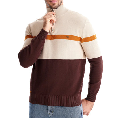 Strets & Hill Striped Cotton Sweater for Cozy Autumn Days