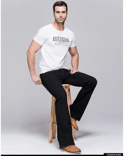 Mens Slim Denim Boot Cut Jeans