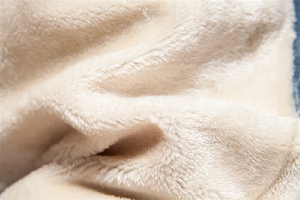 Autumn Winter Fur Collar Denim Jacket