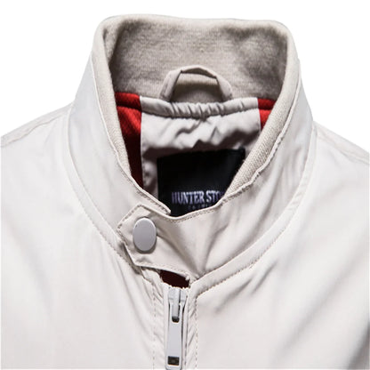 Casual Baseball Jacket with Collar