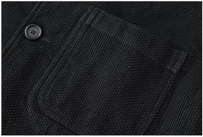 Autumn And Winter Plant Dyed Cotton Retro Ink-Dyed Suit Jacket