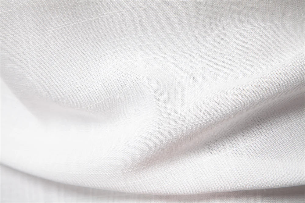 Strets & Hill Men's Casual Linen Long Sleeve Button-Down Shirt