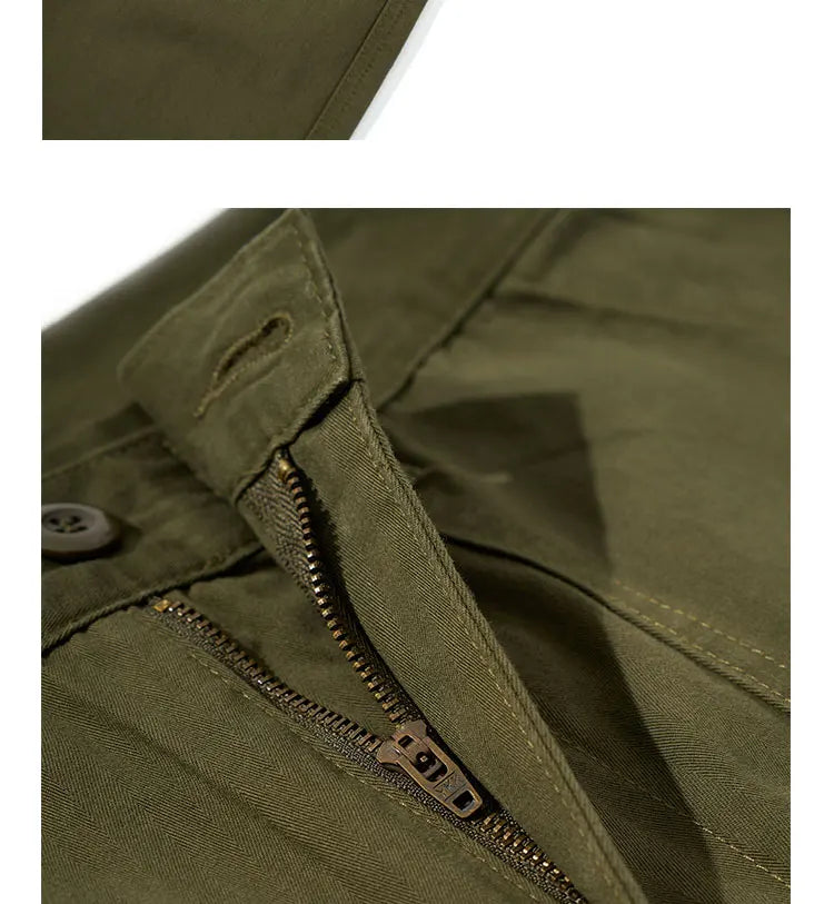 American Retro Army Green Overalls Casual Pants