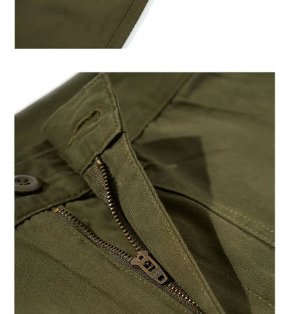 American Retro Army Green Overalls Casual Pants