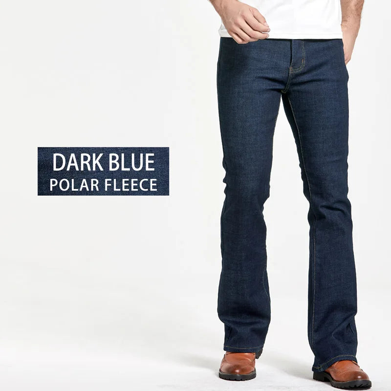 Mens Slim Denim Boot Cut Jeans