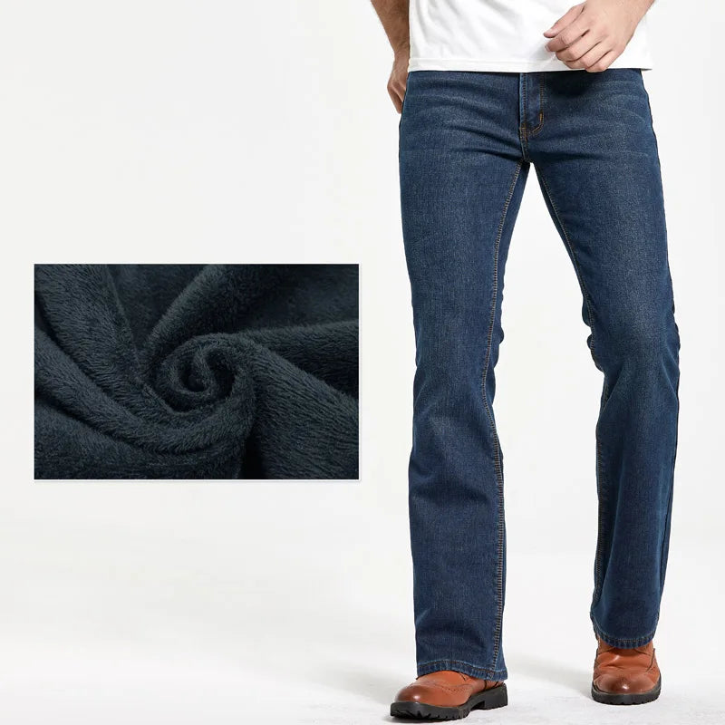 Mens Slim Denim Boot Cut Jeans
