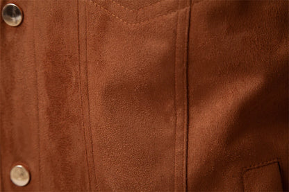 Strets & Hill Men's Suede Leather Jacket for Autumn Style