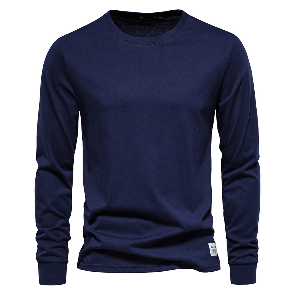 Casual O-neck Long Sleeved Shirt