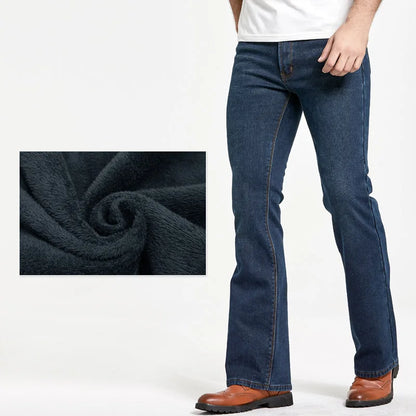 Mens Slim Denim Boot Cut Jeans