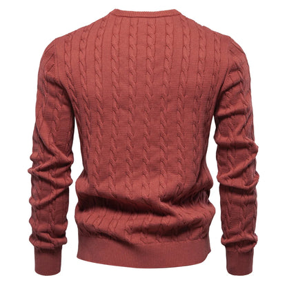 Strets & Hill Giraffe Knitted Sweater for Men, Cozy Style