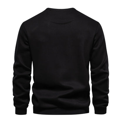 Strets & Hill Cotton Zip Pocket Sweatshirt for Men