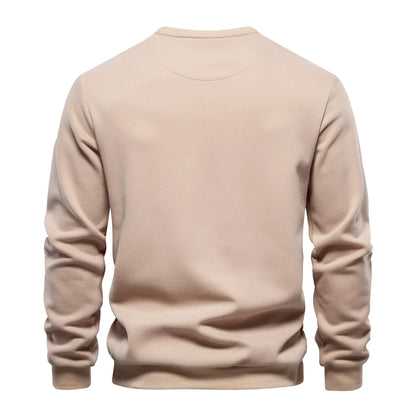 Strets & Hill Cotton Zip Pocket Sweatshirt for Men
