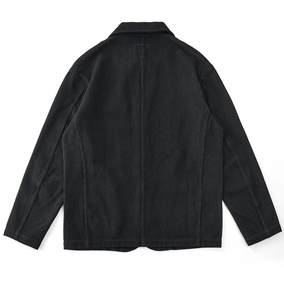 Autumn And Winter Plant Dyed Cotton Retro Ink-Dyed Suit Jacket