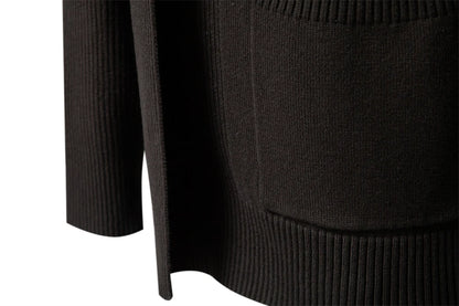 Strets &amp; Hill メンズ 冬用コットンカーディガンセーター スタイリッシュ