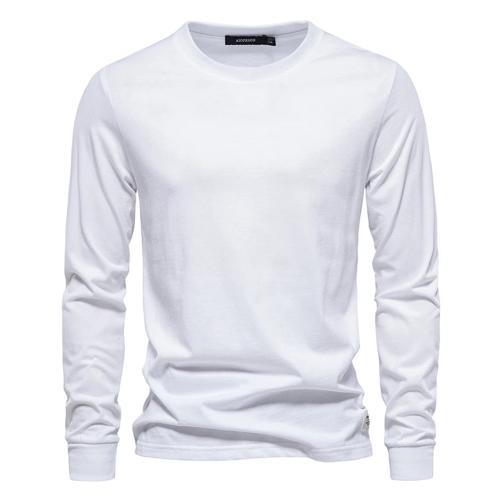 Casual O-neck Long Sleeved Shirt
