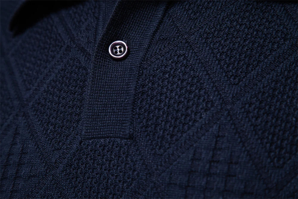 Strets & Hill Men’s Cotton Polo Sweater for Casual Elegance