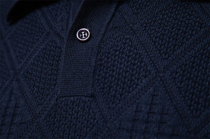 Strets & Hill Men’s Cotton Polo Sweater for Casual Elegance