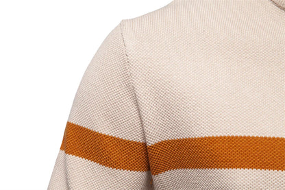 Strets & Hill Striped Cotton Sweater for Cozy Autumn Days