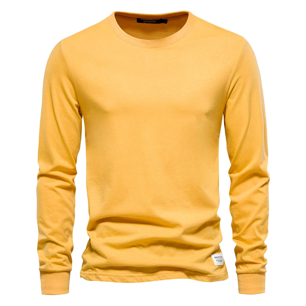 Casual O-neck Long Sleeved Shirt
